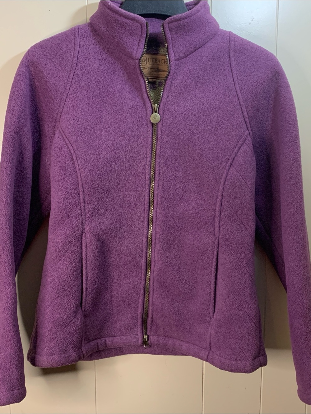 Outback Trading Co Alpine Anorak jacket Women’s S purple fleece floral lined - Picture 5 of 10